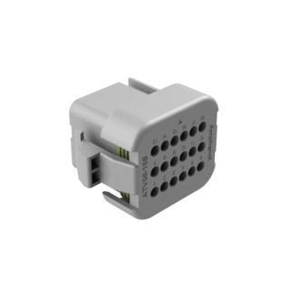 Amphenol Industrial ATV06 Automotive Connector Male Grey Cable 18 Way Solder Termination ATV06-18SA-RR01
