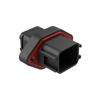 Amphenol Industrial Automotive Connector Female Black Flange 18 Way Solder Termination ATV02-18PB-RR01