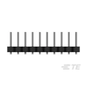 TE Connectivity AMPMODU Series Straight Surface Pin Header, 20 Contacts, 2 mm Pitch, 2 Row, Unshrouded 1-2842142-0