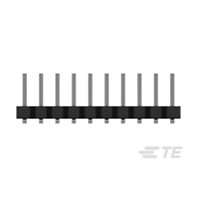 TE Connectivity AMPMODU Series Straight Surface Pin Header, 20 Contacts, 2 mm Pitch, 2 Row, Unshrouded 1-2842142-0