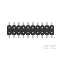 TE Connectivity AMPMODU Series Straight Surface Pin Header, 20 Contacts, 2 mm Pitch, 2 Row, Unshrouded 1-2842142-0