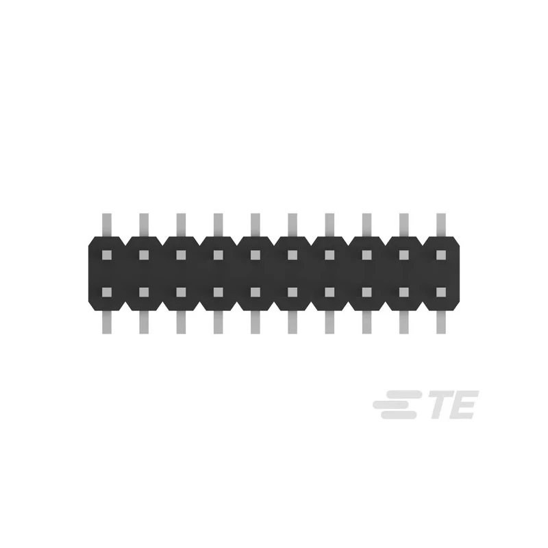 TE Connectivity AMPMODU Series Straight Surface Pin Header, 20 Contacts, 2 mm Pitch, 2 Row, Unshrouded 1-2842142-0