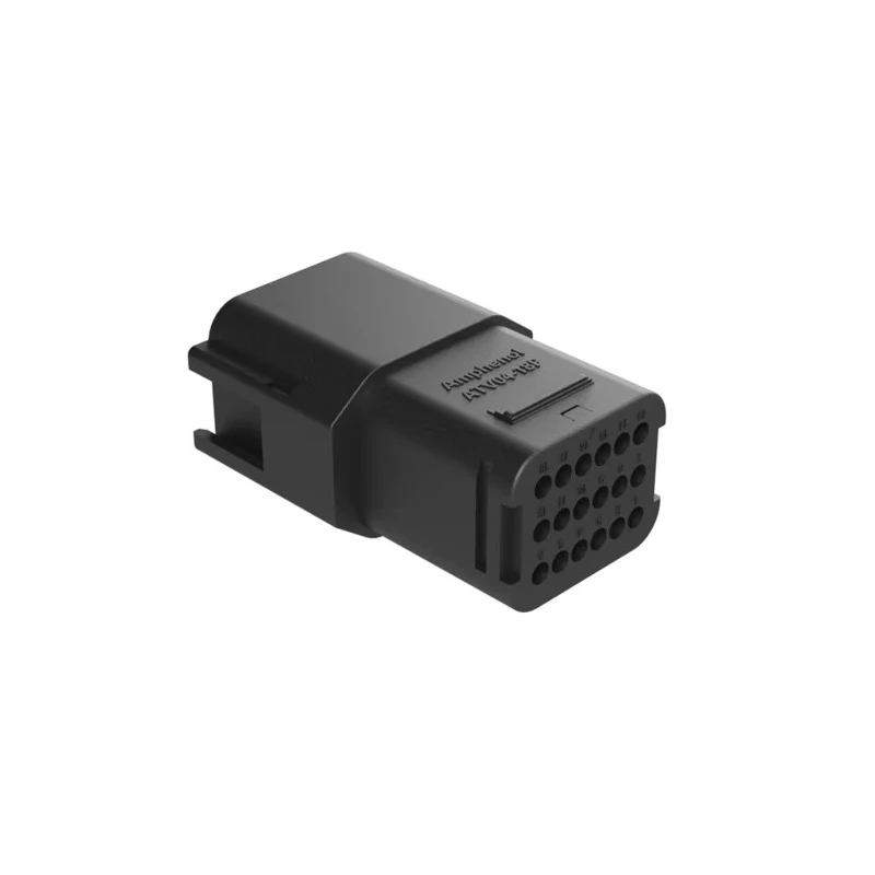Amphenol Industrial Automotive Connector Female Black Cable 18 Way Solder Termination ATV04-18PB