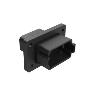 Amphenol Industrial Automotive Connector Male Black Panel Mount 12 Way Crimp Termination 13A Current AT04-12PA-CL06