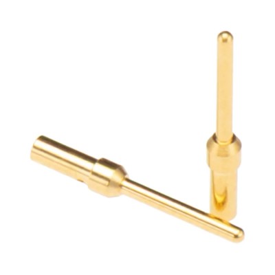 HARTING Male Crimp Circular Connector Contact, Contact Size 1.04 mm, Wire Size 22, 26 AWG, Gold Over Nickel 09670005576