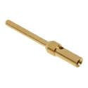 HARTING Male Crimp Circular Connector Contact, Contact Size 1.04 mm, Wire Size 22, 26 AWG, Gold Over Nickel 09670005576
