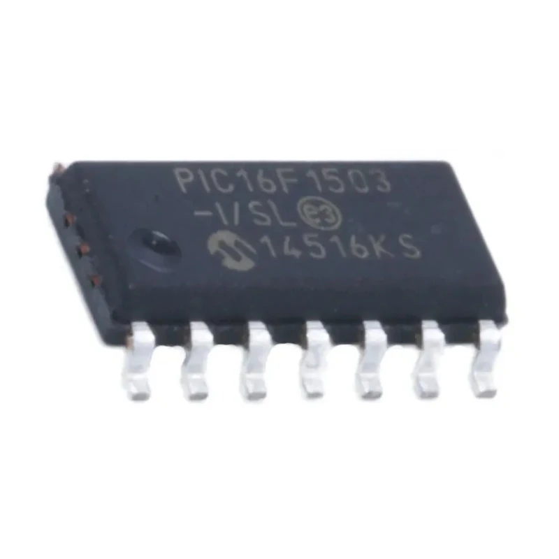 Microchip 8 bit PIC Microcontroller, 3.5 kB FLASH, 20 MHz CPU Speed, 14-Pin SOIC Package PIC16F1503-I/SL