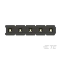 TE Connectivity AMPMODU Series Straight Through Hole Pin Header, 6 Contacts, 2 mm Pitch, 1 Row, Unshrouded 2355182-6