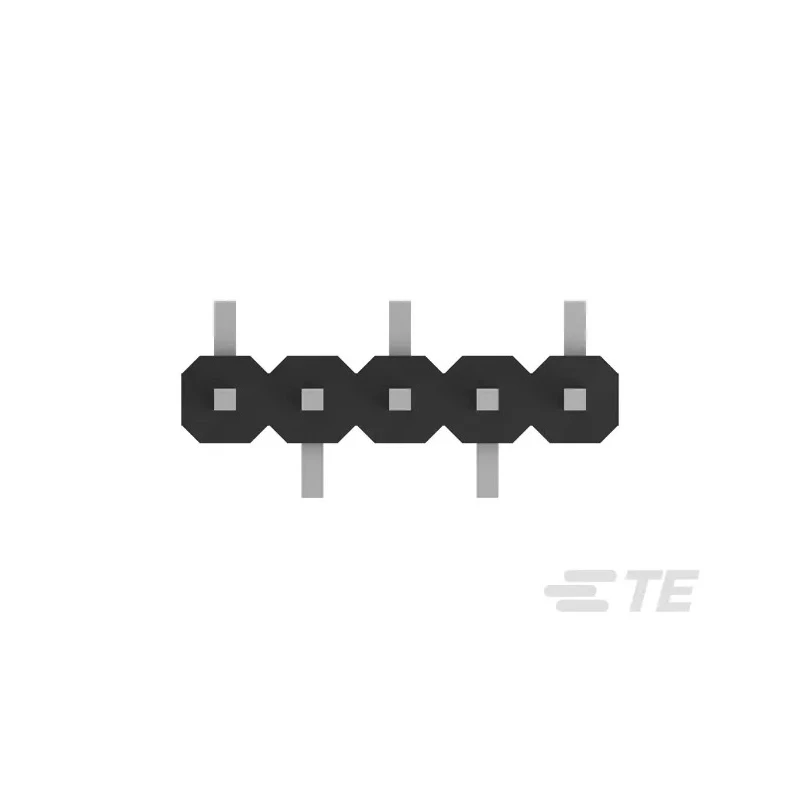 TE Connectivity AMPMODU Series Straight Surface Pin Header 6 Contacts 2 mm Pitch 1 Row Unshrouded 2842104-6