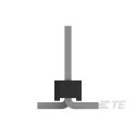 TE Connectivity AMPMODU Series Straight Surface Pin Header, 3 Contacts, 2 mm Pitch, 1 Row, Unshrouded 2842104-3