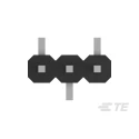 TE Connectivity AMPMODU Series Straight Surface Pin Header, 3 Contacts, 2 mm Pitch, 1 Row, Unshrouded 2842104-3