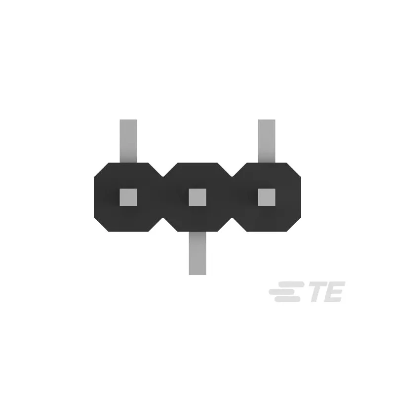 TE Connectivity AMPMODU Series Straight Surface Pin Header, 3 Contacts, 2 mm Pitch, 1 Row, Unshrouded 2842104-3