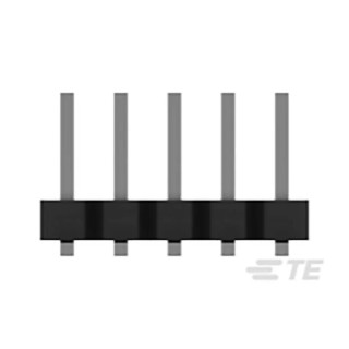TE Connectivity AMPMODU Series Straight Surface Pin Header, 12 Contact, 2 mm Pitch, 2 Row, Unshrouded 2842142-6