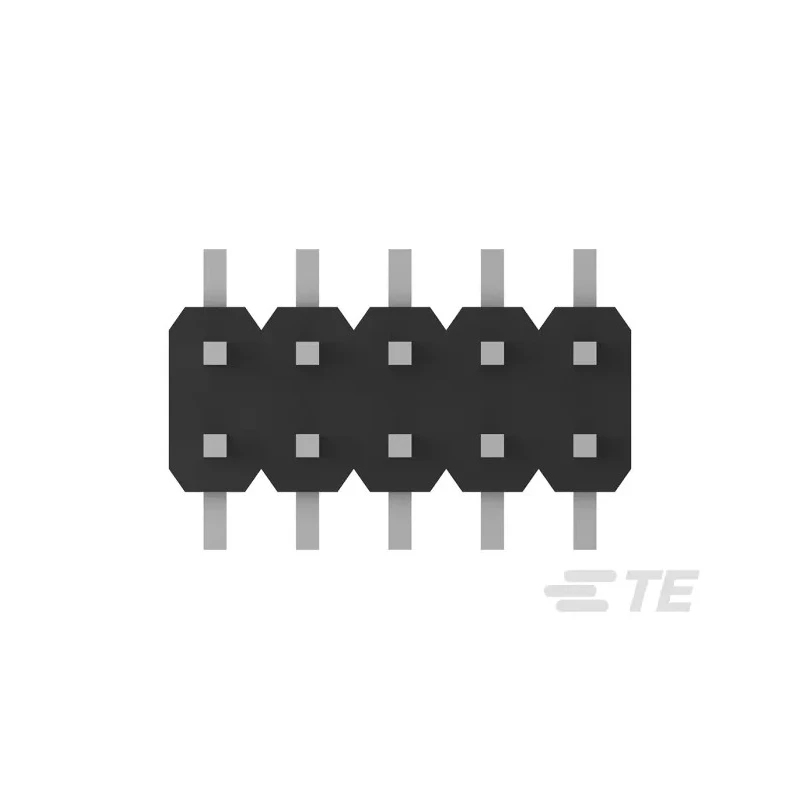 TE Connectivity AMPMODU Series Straight Surface Pin Header, 12 Contact, 2 mm Pitch, 2 Row, Unshrouded 2842142-6