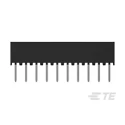 TE Connectivity AMPMODU Series Straight Through Hole PCB Socket, 10-Contact, 1 Row, 2 mm Pitch, 12A, 650V 1-2314878-0
