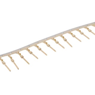 TE Connectivity AMPLIMITE HDP-20 Series Size 20 Male Crimp D-Sub Connector Contact Gold over Nickel Pin 24 AWG 66507-3