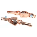 Mueller Electric Black Crocodile Clip 8mm Jaw Opening 10A Beryllium Copper Alloy Contact BU-85C