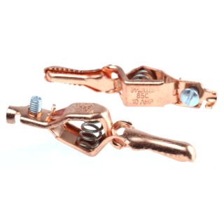 Mueller Electric Black Crocodile Clip 8mm Jaw Opening 10A Beryllium Copper Alloy Contact BU-85C