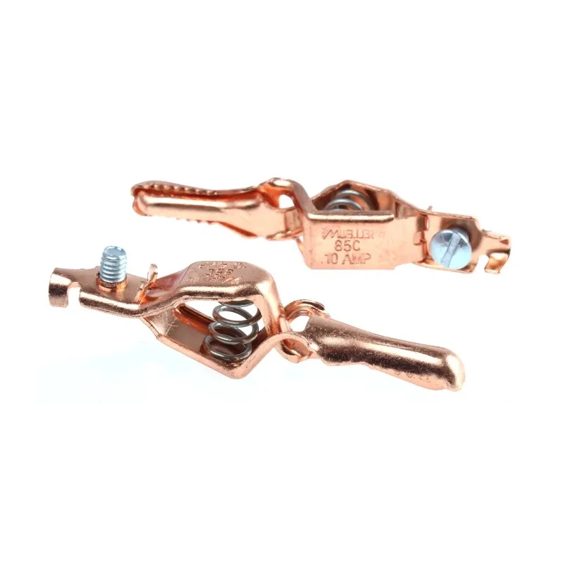 Mueller Electric Black Crocodile Clip 8mm Jaw Opening 10A Beryllium Copper Alloy Contact BU-85C