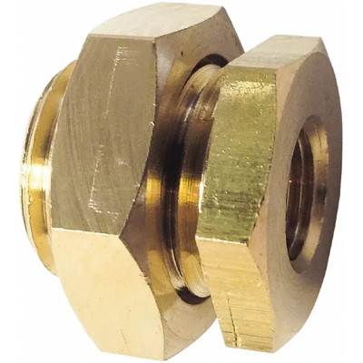 Legris Pneumatic Brass Pipe Bulkhead Fitting Threaded Female G 1/4 in to Male BSP G1/4 0117 00 13