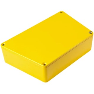Hammond 1590 Series Yellow Lid Die Cast Aluminium Enclosure IP54 39 mm x 95 mm x 121.8 mm 1590TRPCYL