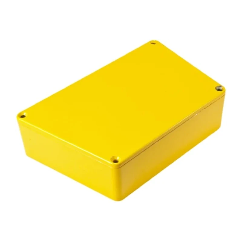 Hammond 1590 Series Yellow Lid Die Cast Aluminium Enclosure IP54 39 mm x 95 mm x 121.8 mm 1590TRPCYL