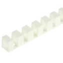 HellermannTyton Cable Trunking White Polypropylene Flexible Slot W11 mm x D13.5 mm x L500 mm Flex10