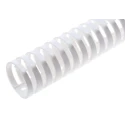 HellermannTyton HelaDuct Flex40 White Flexible Slot Cable Trunking W45 mm x D48 mm x L500 mm Polypropylene Flex40