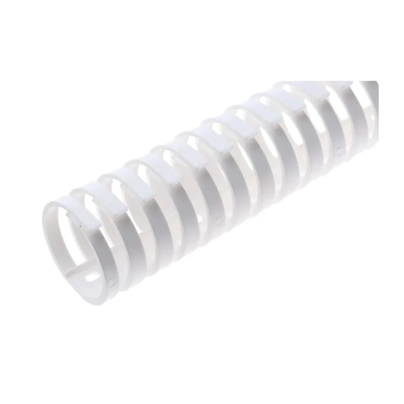 HellermannTyton HelaDuct Flex40 White Flexible Slot Cable Trunking W45 mm x D48 mm x L500 mm Polypropylene Flex40