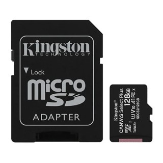 Kingston 128 GB MicroSD Memory Card Class 10 with Adapter SDCS2/128GB