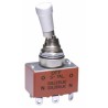 NKK Switches Toggle Switch Panel Mount On-Off-On DPDT 20A 30V DC 125V AC S7AL