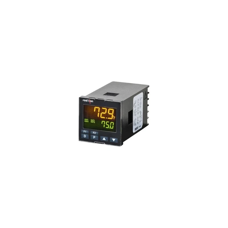 Red Lion PXU Panel Mount PID Temperature Controller 1 Input, 2 Output Relay, 240V AC PXU41DB0