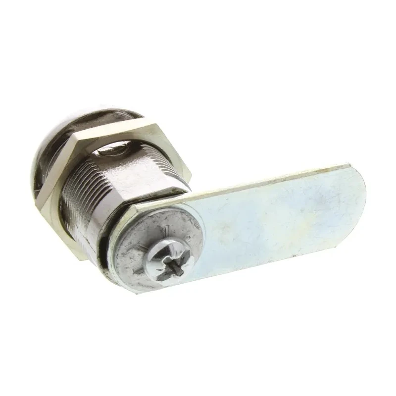 Euro-Locks a Lowe & Fletcher group Company Camlock Panel-to-Tongue 20 mm, Chrome Finish, Key Unlock 1336032