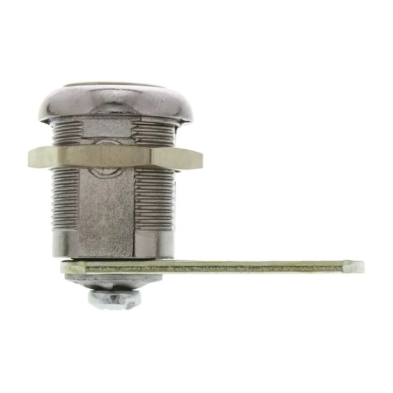 Euro-Locks a Lowe & Fletcher group Company Camlock Panel-to-Tongue 20 mm, Chrome Finish, Key Unlock 1336032