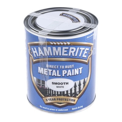 Hammerite Direct to Rust Paint Smooth White 750 ml 5092956