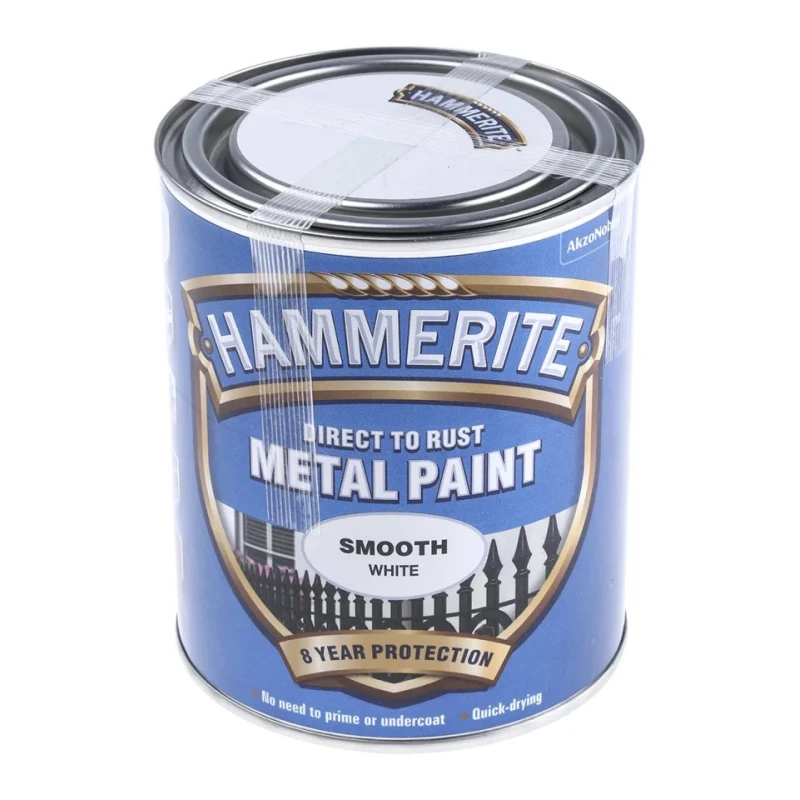 Hammerite Direct to Rust Paint Smooth White 750 ml 5092956