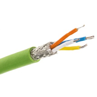Siemens Cat5 Ethernet Cable 4 Core, Shielded Screened Green PVC Jacket 20 m 100V 6XV1870-2B