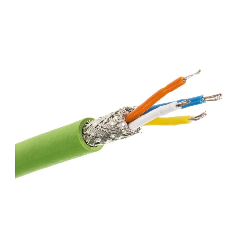 Siemens Cat5 Ethernet Cable 4 Core, Shielded Screened Green PVC Jacket 20 m 100V 6XV1870-2B