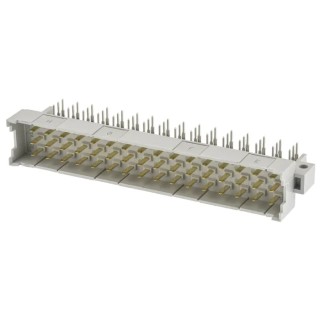 HARTING DIN 41612 Rectangular Connector 48 Way 2.54 mm Pitch Type F Solder 3 Row Male Right Angle 09061486901222