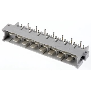 HARTING DIN 41612 15 Way 5.08 mm Pitch Board Connector Type H15 Solder Termination 2 Row Male Right Angle 09061152911222