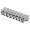 HARTING DIN 41612 15 Way 5.08 mm Pitch Board Connector Type H15 Solder Termination 2 Row Male Right Angle 09061152911222