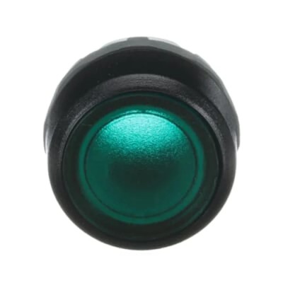 ABB Modular Series Green Momentary Push Button Head, 22 mm Cutout, IP66 1SFA611100R1102 MP1-11G