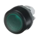 ABB Modular Series Green Momentary Push Button Head, 22 mm Cutout, IP66 1SFA611100R1102 MP1-11G