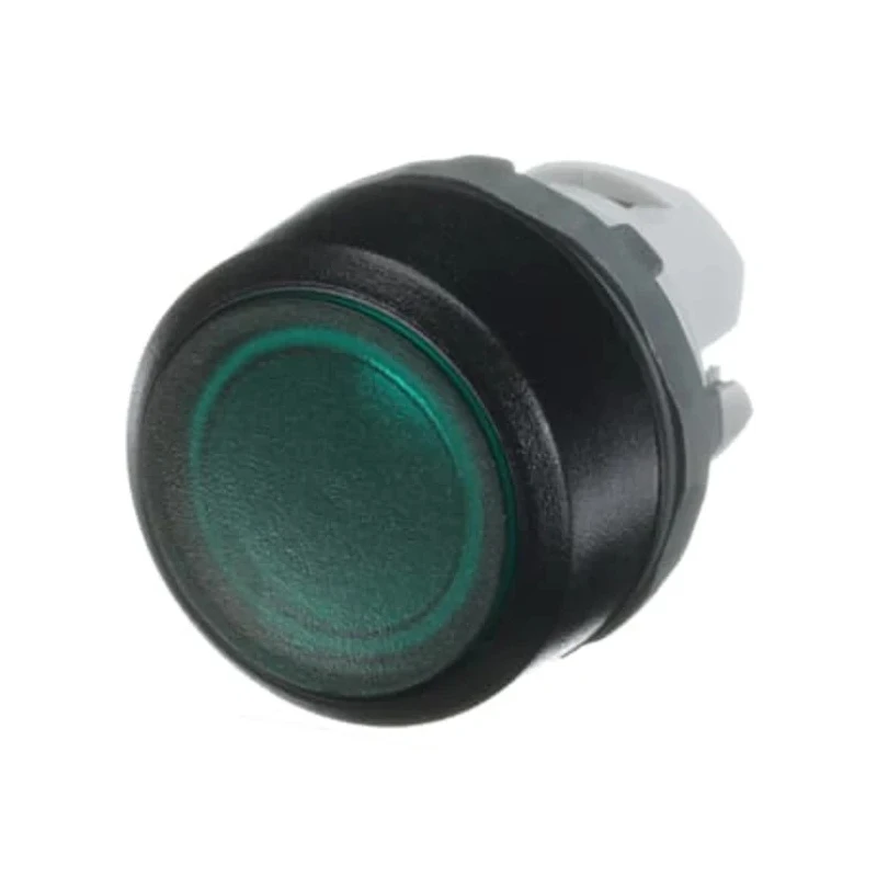 ABB Modular Series Green Momentary Push Button Head, 22 mm Cutout, IP66 1SFA611100R1102 MP1-11G