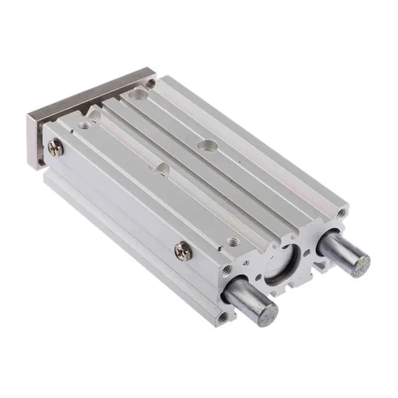 SMC Pneumatic Guided Cylinder 16mm Bore Aluminium Alloy Body Double Acting 1 Mpa Max Operating Pressure 75mm MGPM16-75Z