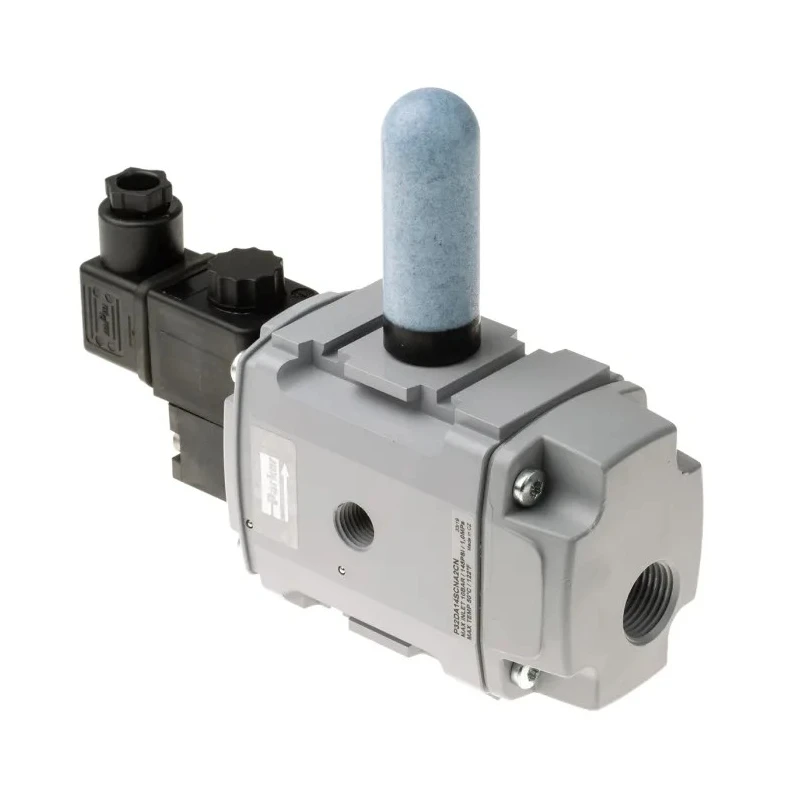 Parker Aluminium Body 3/2 Way Pilot/Spring Actuated Dump Valve 1/2 in Port Size 10 bar Max Pressure P32DA14SCNA2CN