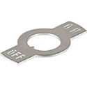 NKK Switches Toggle Switch Legend Sheet Brass Nickel Plated For Use With P, M AT209