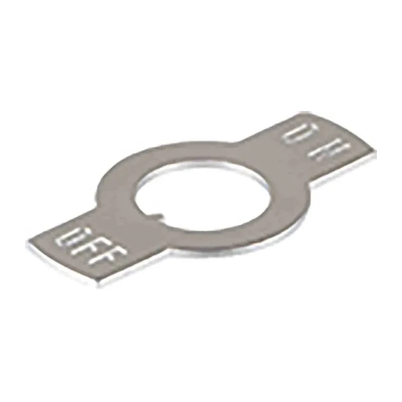 NKK Switches Toggle Switch Legend Sheet Brass Nickel Plated For Use With P, M AT209