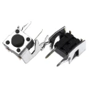 Alps Alpine Grey Tactile Switch Stem 3.85 mm SPST Momentary 50mA 12 V dc Through Hole SKHHLNA010
