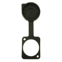 RS PRO CP Universal Dust Cover Pack of 10 for Feed Through Connector Plastic Black 196-0760